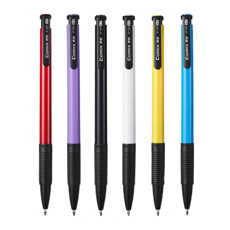 齐心 BP102R 超值圆珠笔0.7mm 蓝色 XTGM02020818429717